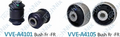 VVE-A4100 - Rubber Bushes - Front (4 Pcs) | Fits: Volkswagen Vento, Volkswagen Polo, Skoda Rapid, Skoda Fabia